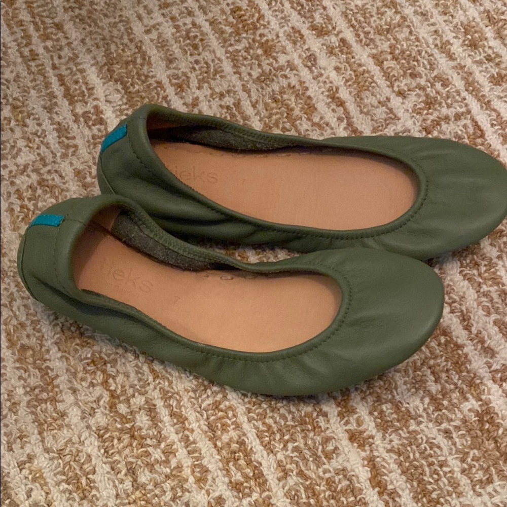 Tieks Green Ballet Flats